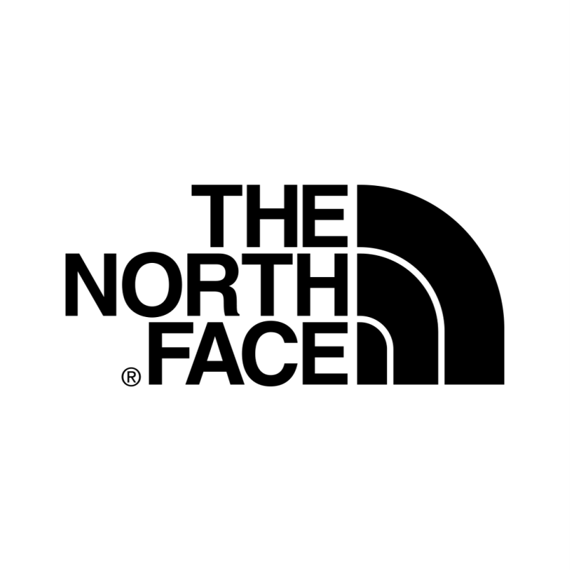 The North Face brand logo for vehicle decals