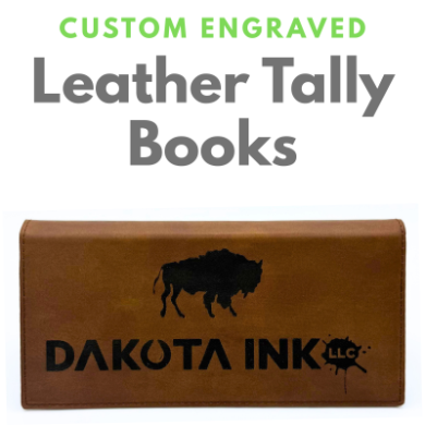 Leatherette tally book